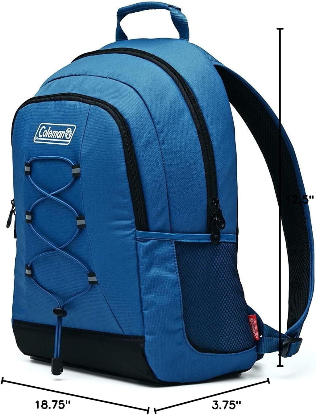 Coleman Chiller Insulated Backpack Cooler, Leakproof 28-Can Backpack Cooler with 12+ Hour Ice Retention, Made with Recycled Materials, Great for Beach, Camping, Hiking, Tailgates, Groceries, & More