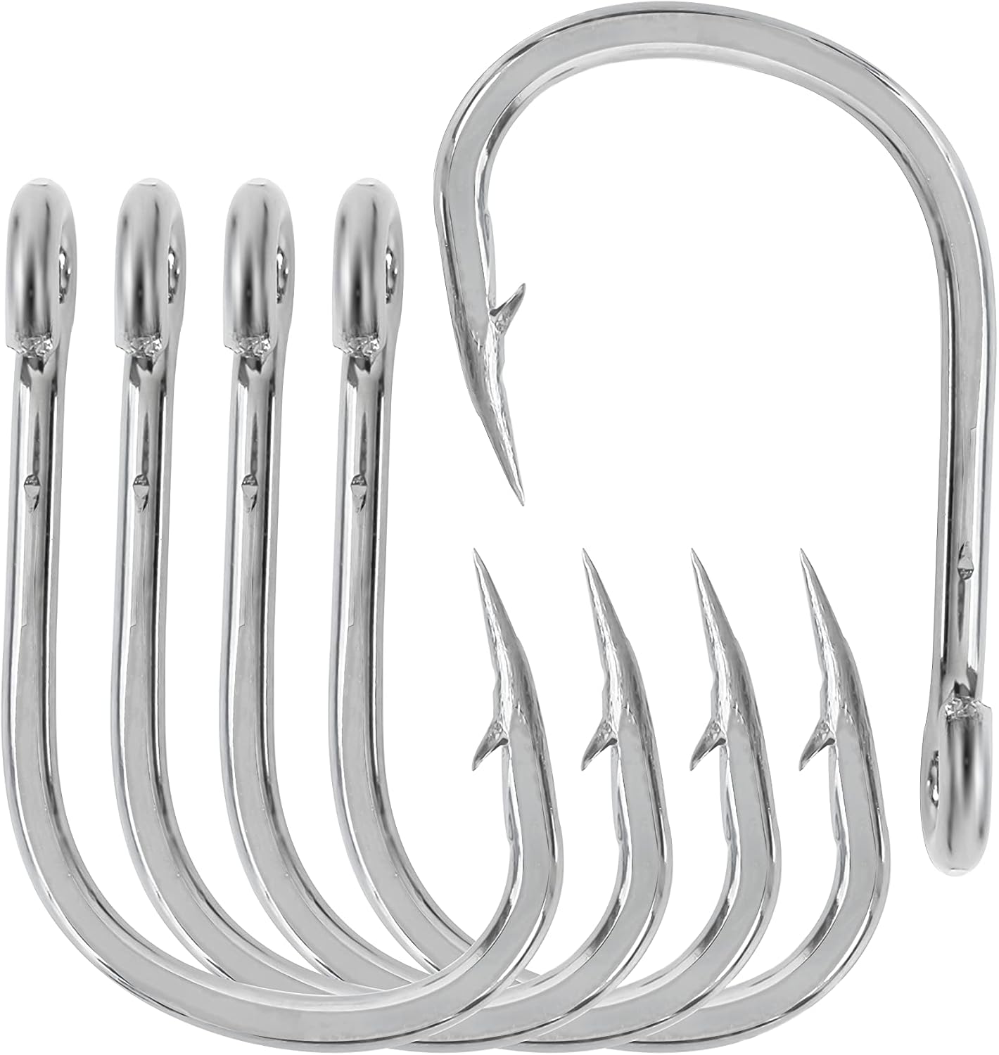 BLUEWING Stainless Steel Live Bait Hooks 10pcs/20pcs Ultra Sharp & Durable for Saltwater & Freshwater Fishing