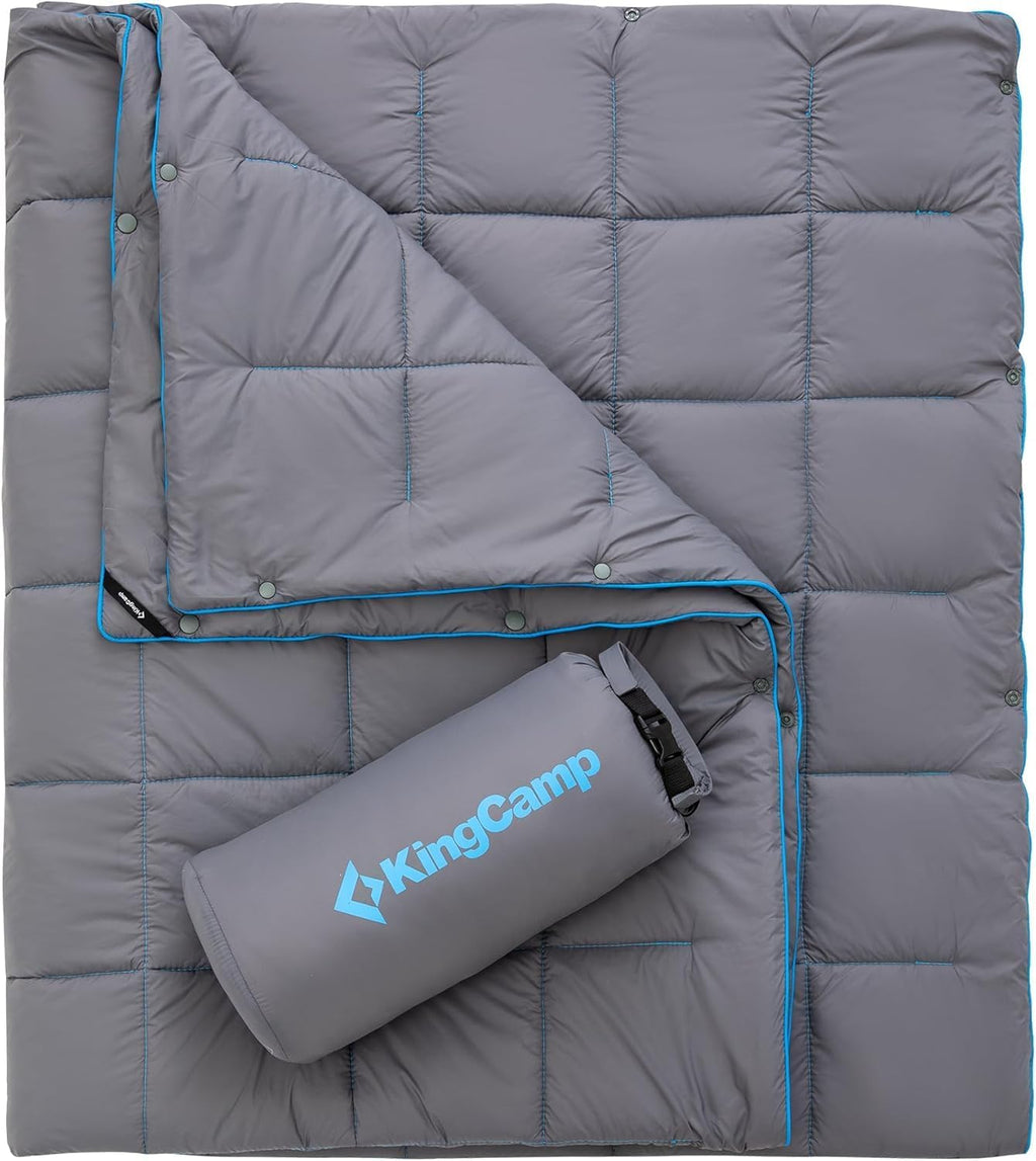 KingCamp Ultralight Camping Blanket, Wearable Packable Blanket 69" x 53"