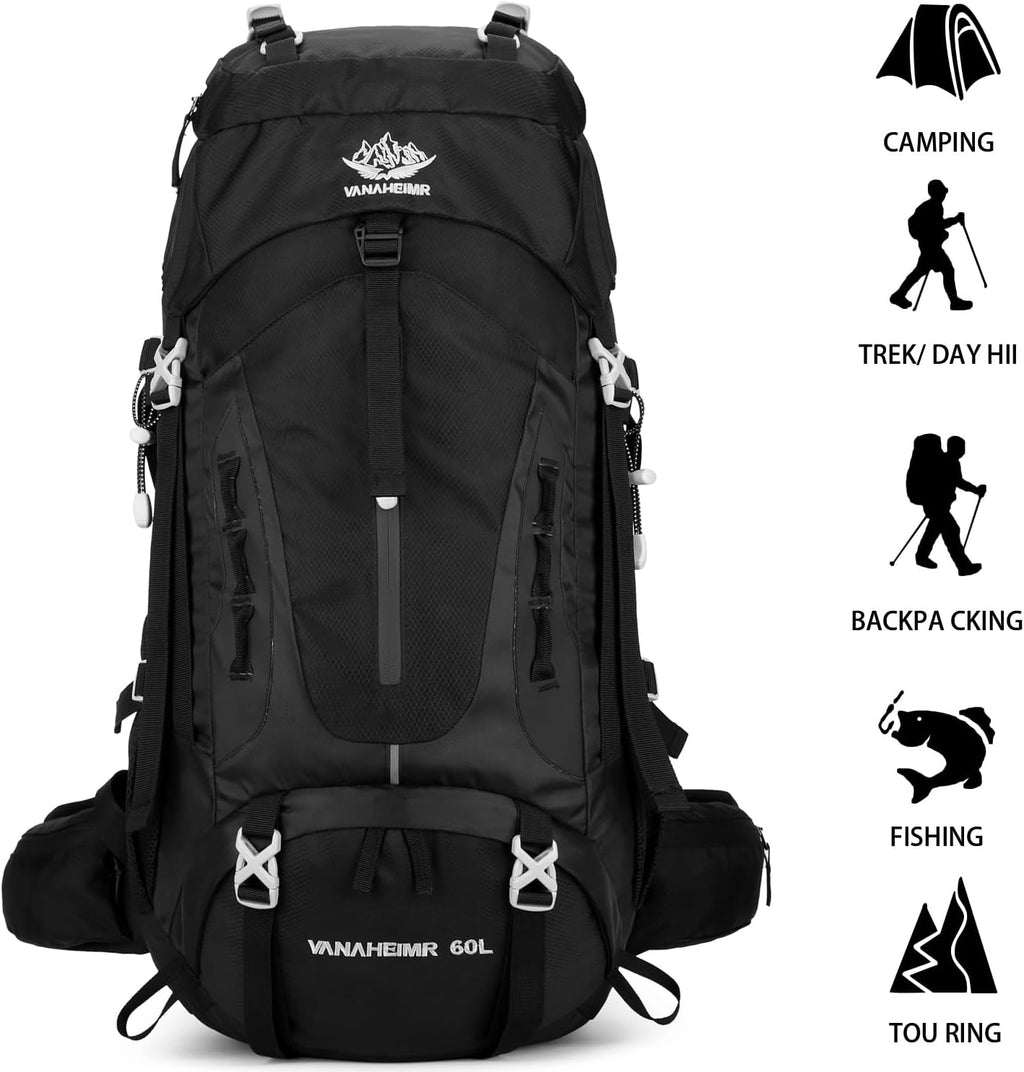 Esup 50L Waterproof Camping Hiking Backpack for Men and Women