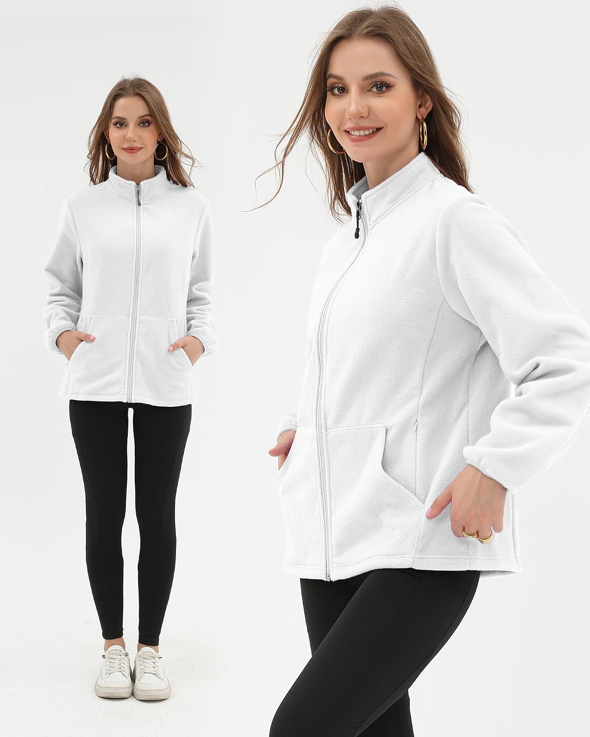 Argstar Women's Fleece Jacket 6 Pockets (XS-2XL)