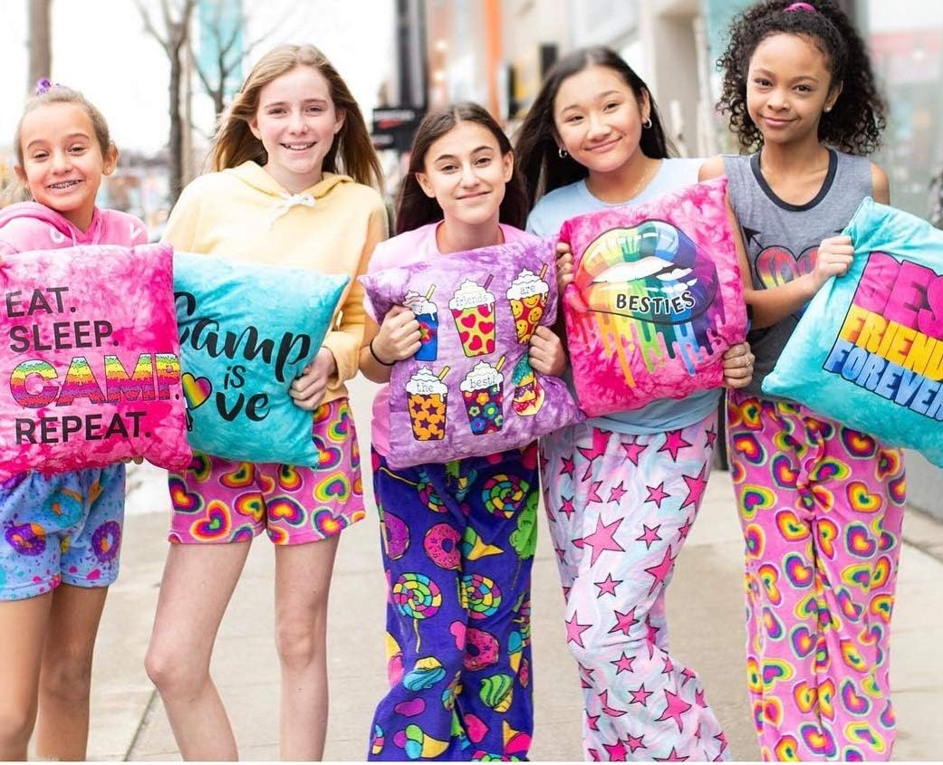 Gilbins Camp Bunk Kids Autograph Pillows A Great Pre-Camp Gift for Boys Or Girls Camp Retro