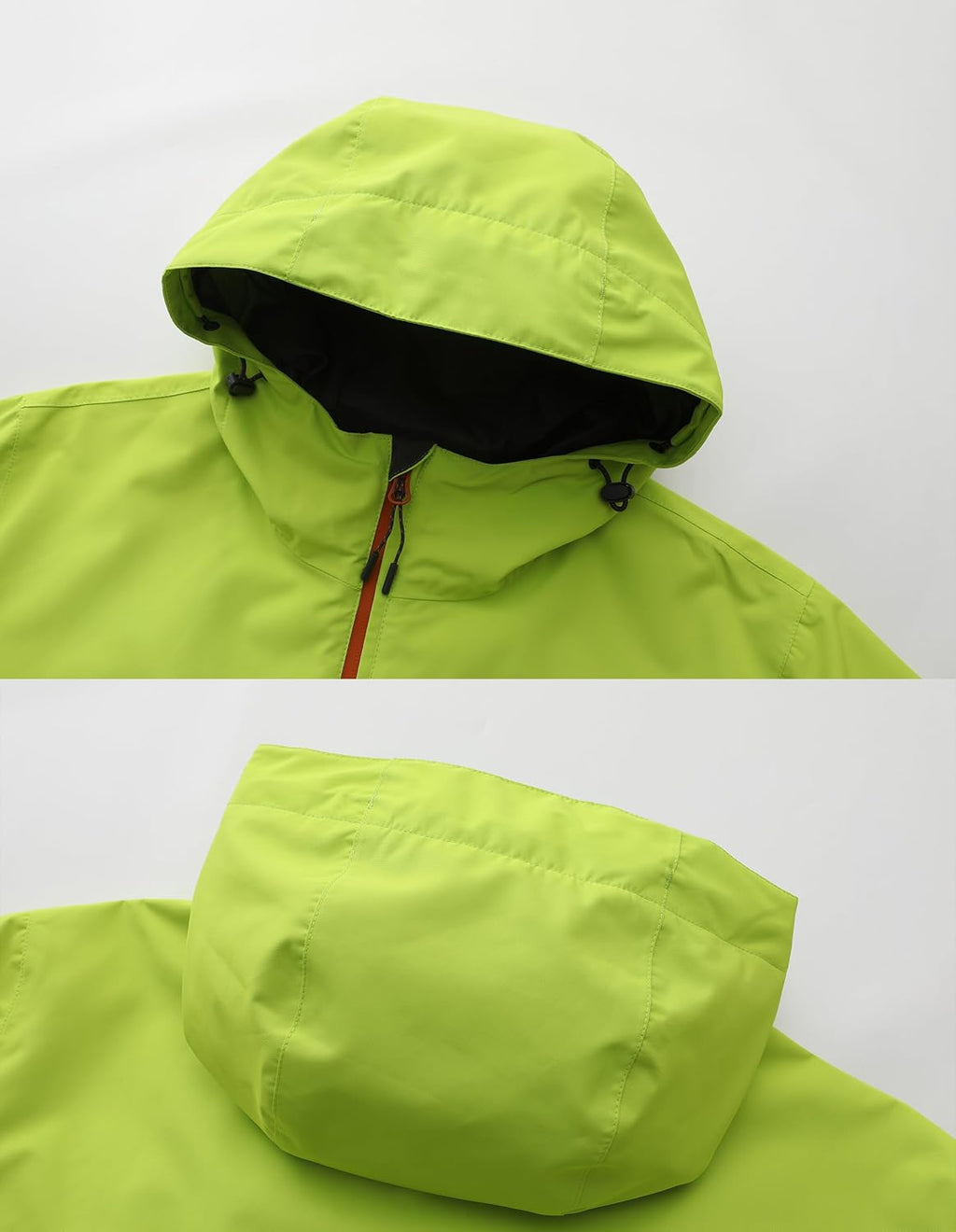 NORDIC OUTLAND Mens Lightweight Hooded Waterproof Rain Jacket Breathable Raincoat Shell for Outdoor Mountain Hiking