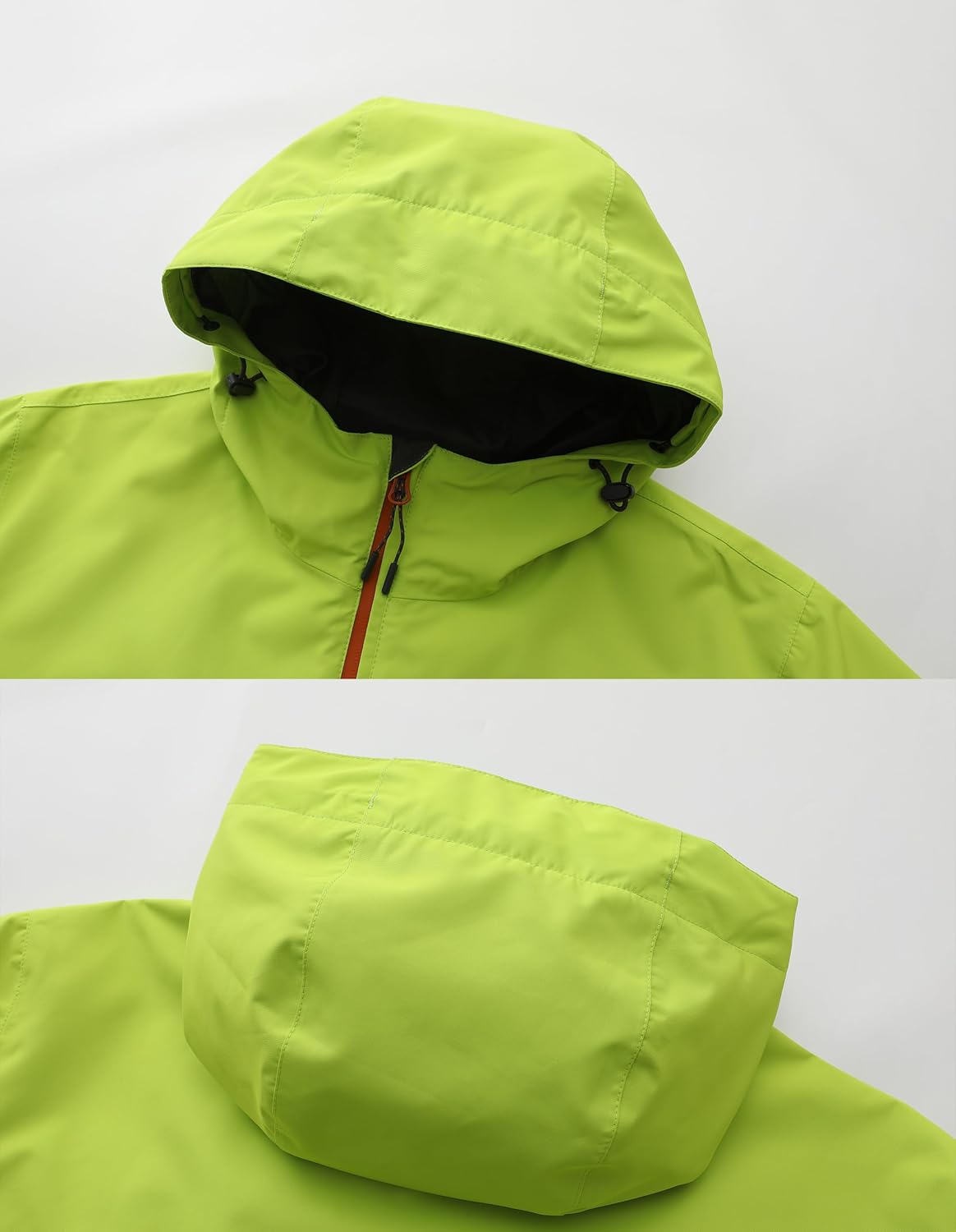 NORDIC OUTLAND Mens Lightweight Hooded Waterproof Rain Jacket Breathable Raincoat Shell for Outdoor Mountain Hiking