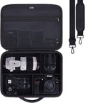 Large Camera Case Bag for Canon/Sony/Nikon Camera and Multiple Lens Black