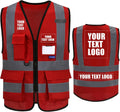 A-SAFETY High Visibility Reflective Safety Vest Customize Logo (XS-8XL)