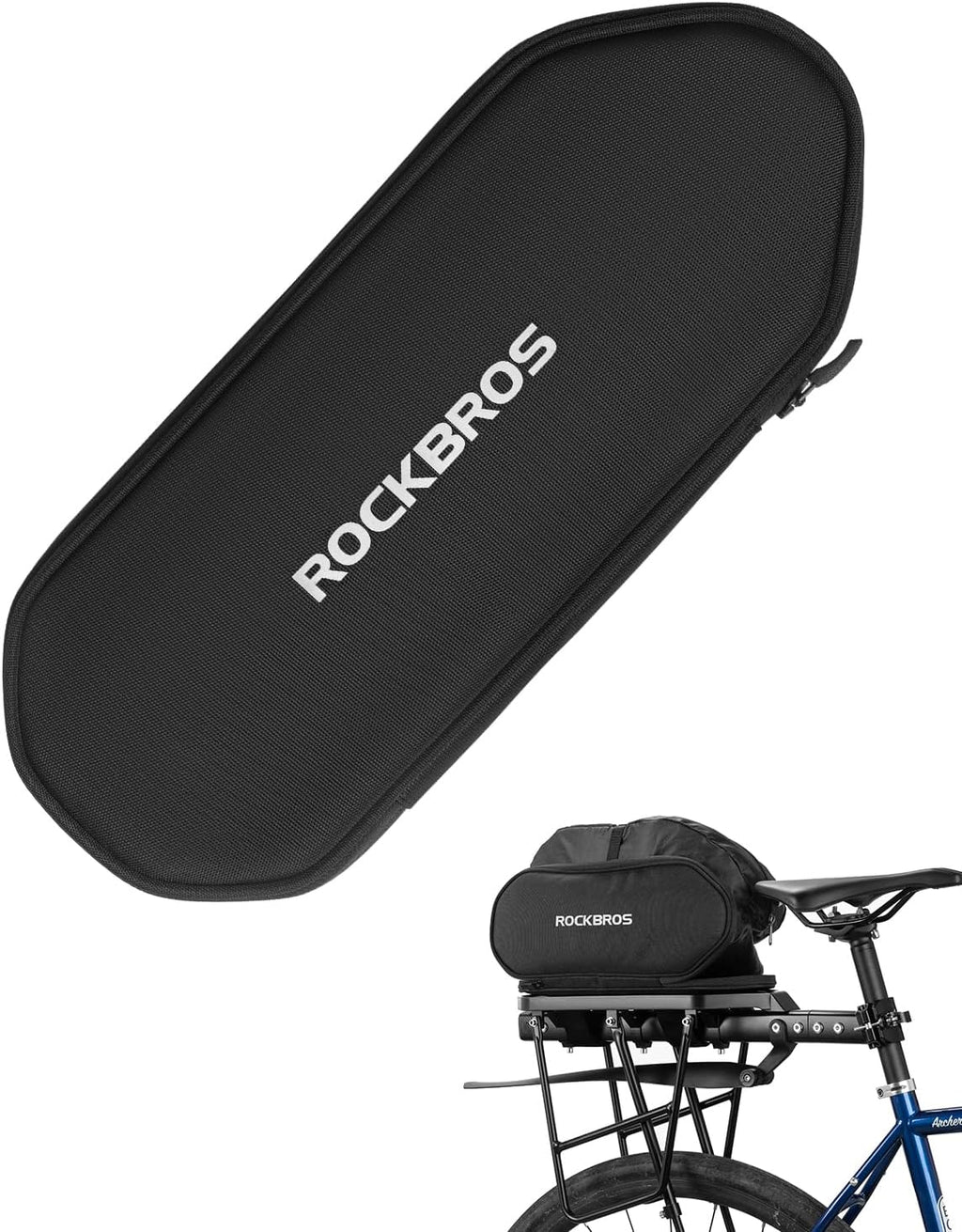 ROCKBROS Foldable Bike Bag for Rear Rack Expandable 5L