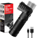 HAUTMEC Rechargeable LED Flashlights 500 High Lumens Super Bright Magnetic Flashlight Waterproof Mini Flashlight 3 Modes Handheld Small Swivel Flashlights Powerful for Camping, Outdoor, Hiking