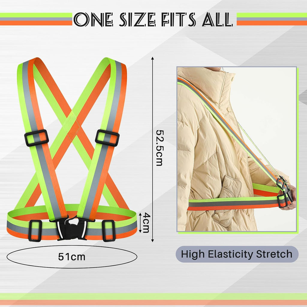 Hercicy Reflective Running Vests, Safety Vest Straps