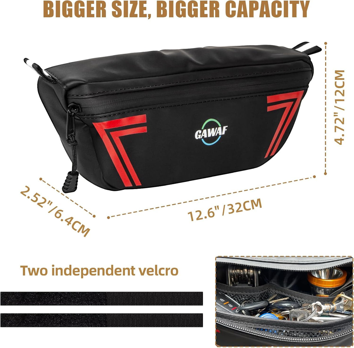 Dirtbike Handlebar Bag, Universal Motorcycle Handle Bag, Waterproof