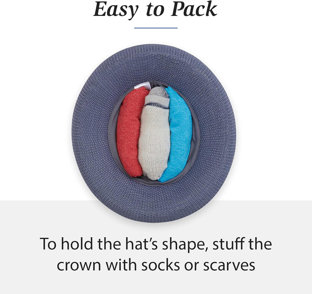 Wallaroo Women's Victoria Sun Hat | Packable Design, Adjustable Sizing, Sophisticated Style