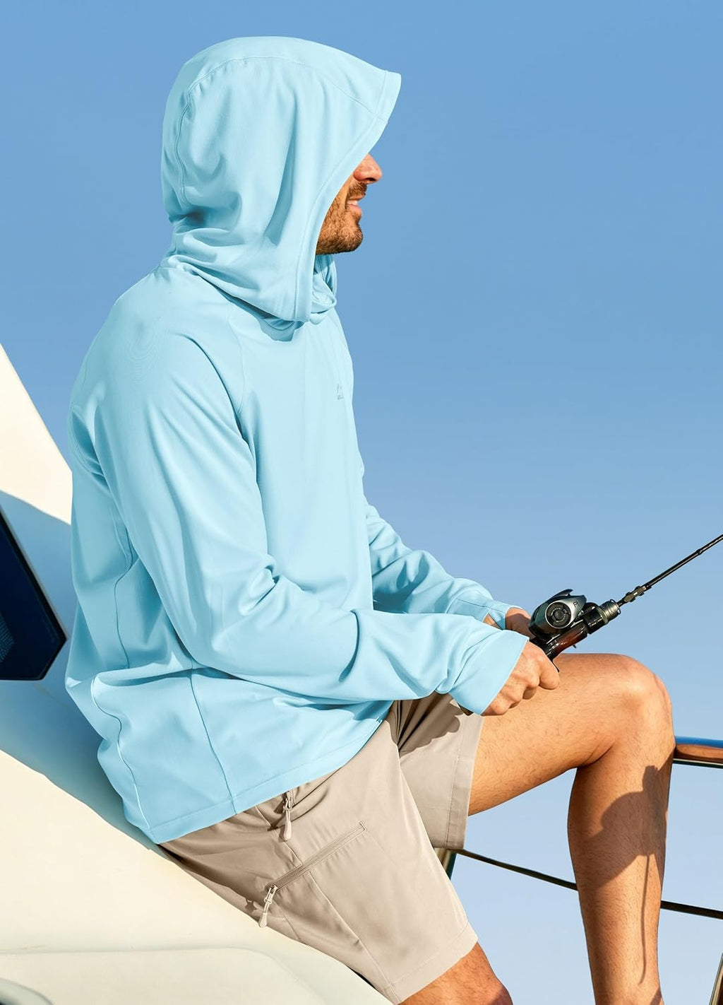 Willit Men's Sun Hoodie UPF 50+ Long Sleeve Fishing Hiking Shirt with Mask Lightweight UV SPF Neck Gaiter Hoodie