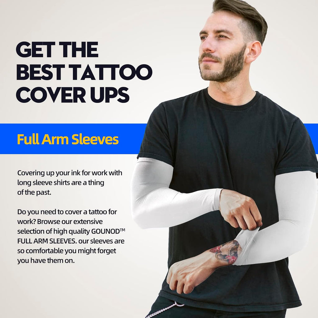 GOUNOD Arm Sleeves for Men Women, UPF 50+ Cooling Sun Protection Sleeves