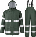 Rain Suit For Men & Women Waterproof Heavy Duty Rain Gear Reflective Jacket for Fishing Outdoor Work Raincoats