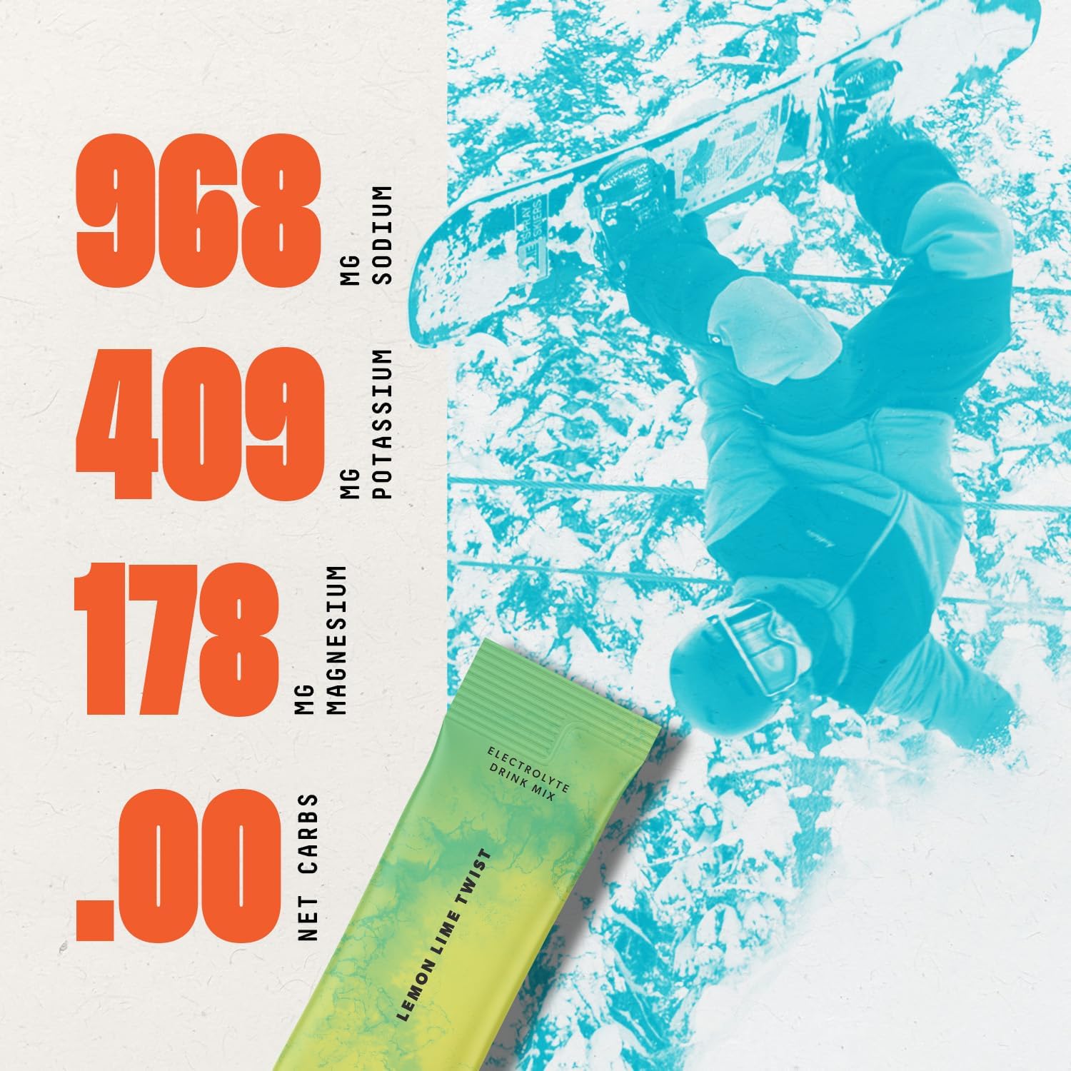 SALTT Electrolyte Packets - Lemon Lime Twist (30 Sticks) - Zero Sugar