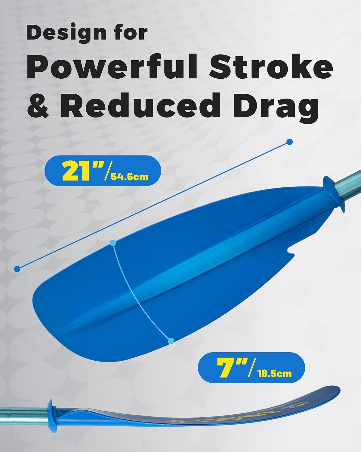 Adjustable Kayak Paddle, Detachable Lightweight Floating Oar with Ergonomic Grip and Drip Guards, Versatile Multi-Section Design for Kayaking and Paddle Boarding