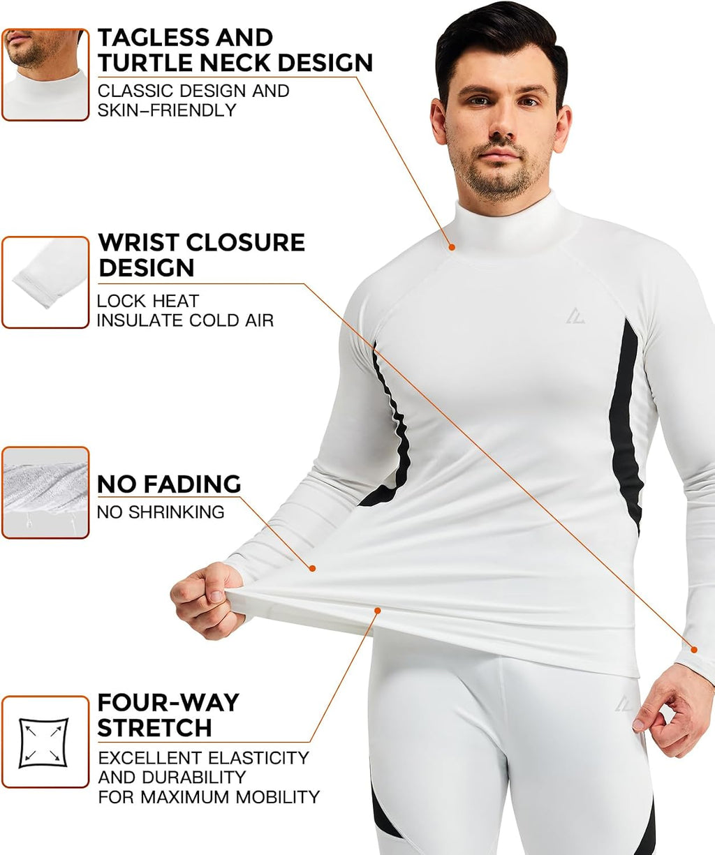 Mens Thermal Underwear Long Johns Set Cold Weather Hunting Base Layer