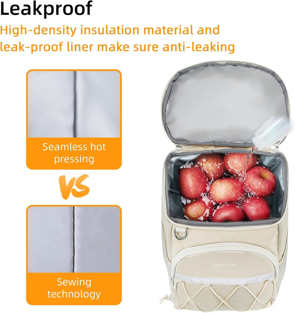 Backpack Cooler 42 Cans Insulated Leak Proof, Soft Lightweight Lunch Multifunctional Cooler Backpack Insulated Waterproof for Women Men