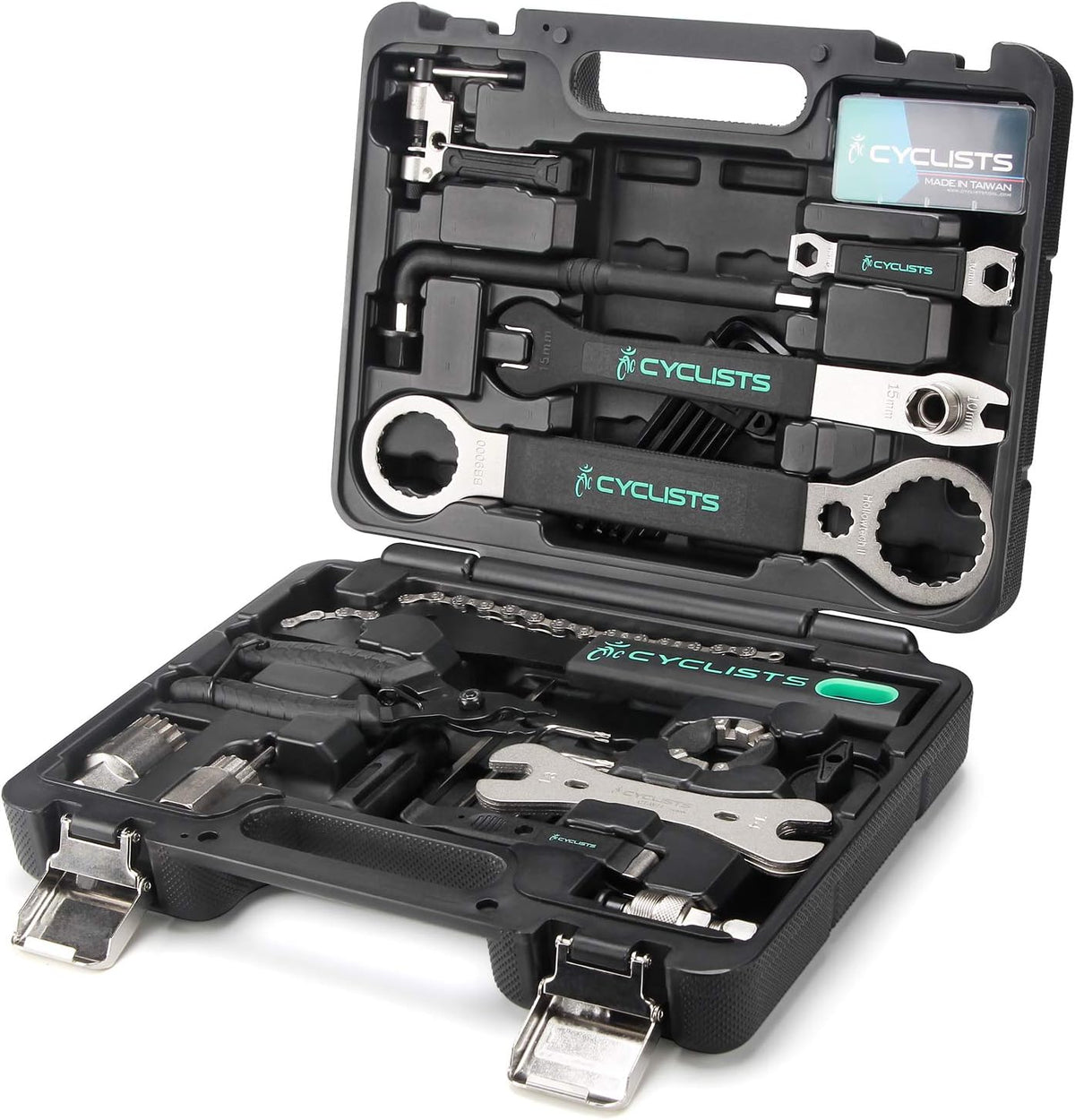 23 Piece Bike Tool Kit - Bicycle Repair Tool Box Compatible