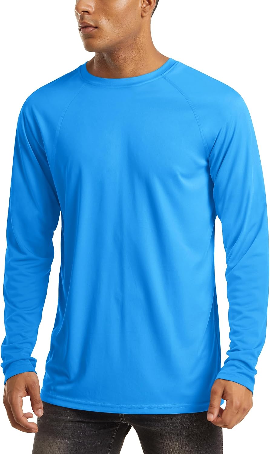 MAGCOMSEN Men's Long Sleeve Shirts UPF 50+ UV Sun Protection Athletic Shirts for Hiking Running Workout Rash Guard