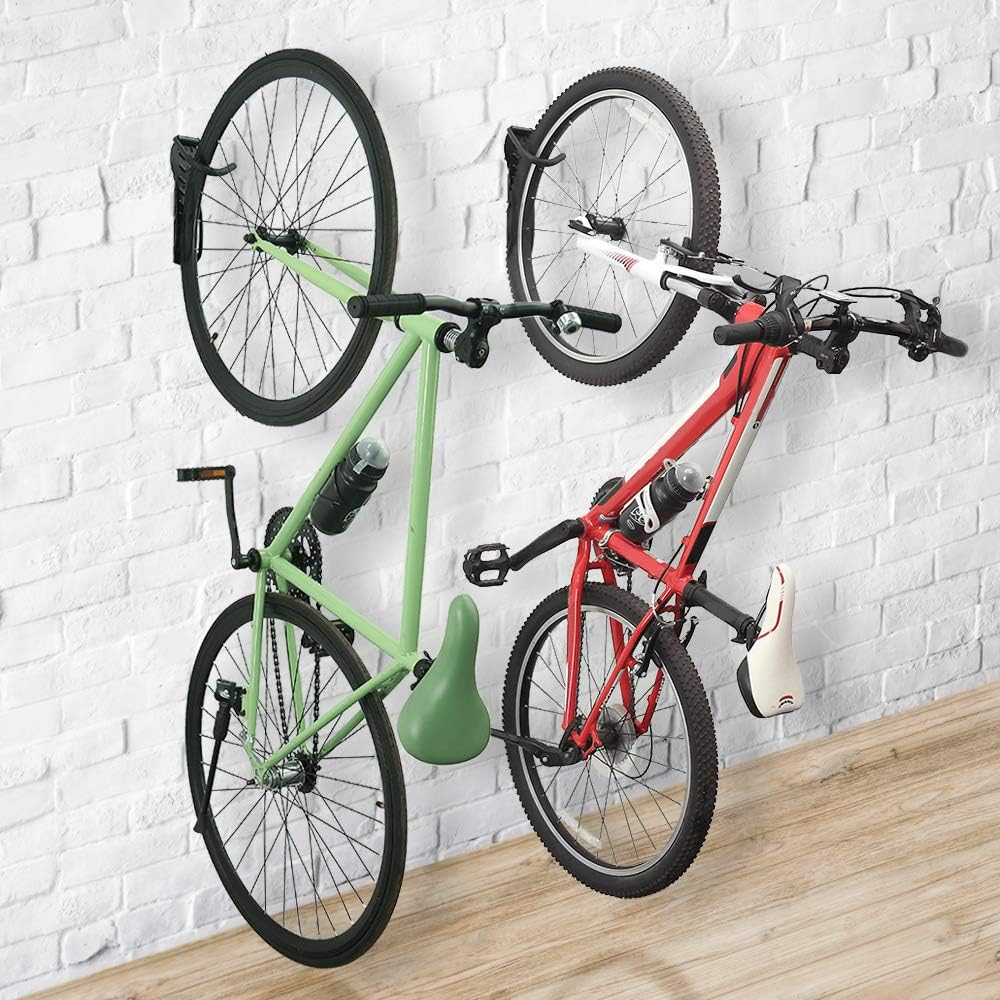 Wallmaster Bike Storage Rack for Garage, Wall Mount Bicycles Hanger