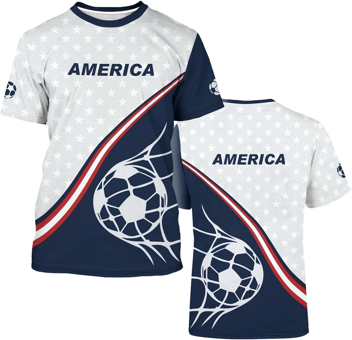 Mens Soccer Jersey Men's Clothing Short Sleeve Top Adult Sports Fan T Shirts for Men Women