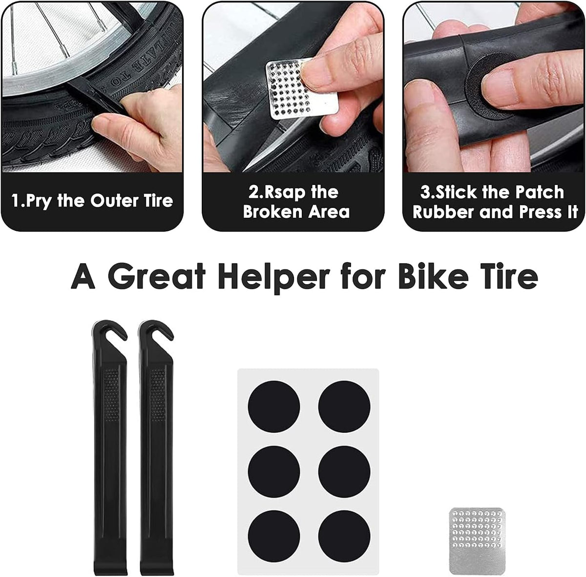 WOTOW Bike Tool Kit, Portable Repair Mountain Bicycle Multitool, 16 in 1