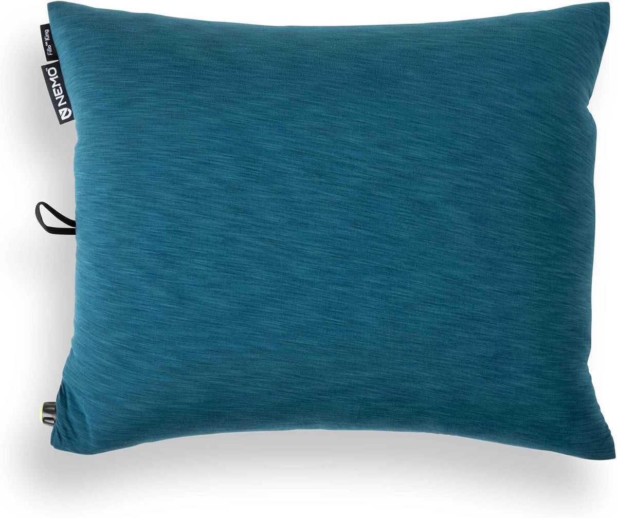 NEMO Equipment Fillo King Luxury Camping Pillow - Silt Stripe