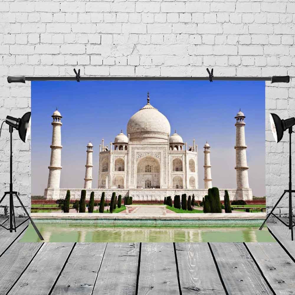 Taj Mahal India Landmark Building Photography Backdrop, 7x5ft
