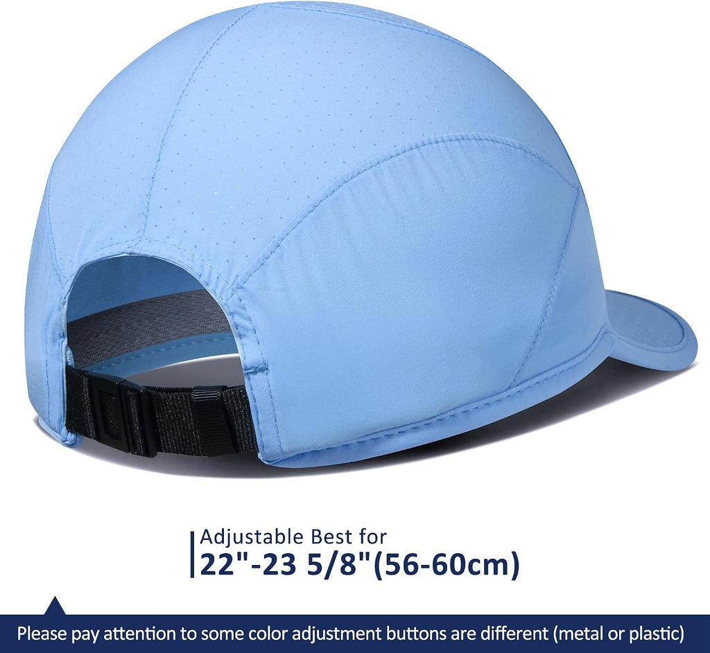 GADIEMKENSD Stretch Running Hat with Soft Brim, Quick Dry, Unstructured, Unisex-Adult