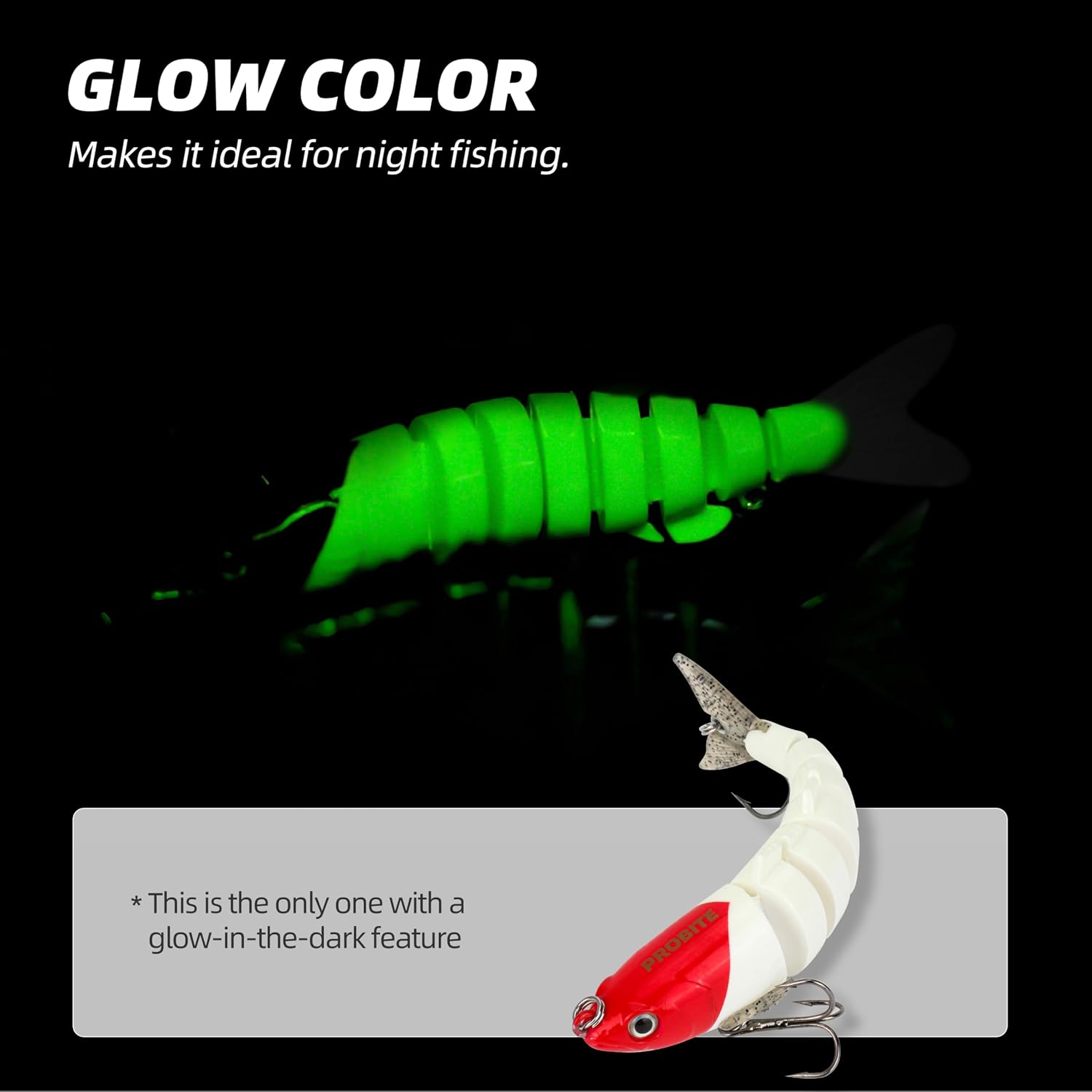 5PCS Lifelike Fishing Lures – Multi-Jointed Swimbait for Bass, Trout, Crappie, Walleye, Pike, Realistic Action with 3D Fish Eyes and Sharp Hooks, Perfect for Fishing Kits in Saltwater & Freshwater