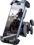 Lamicall Motorcycle Bike Phone Holder with Upgrade Quick Install Bar Clip