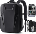 RAINSMORE Camera Backpack,Hardshell Photography DSLR Camera Bag,Black