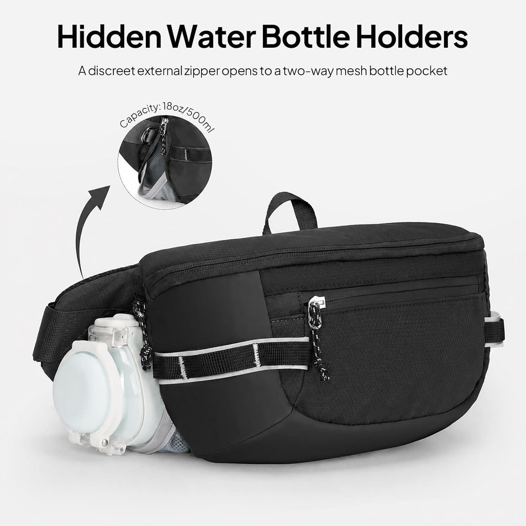 TOPEAST Fanny Pack 5L Large Capacity Waist Pack with Water Bottle Pocket