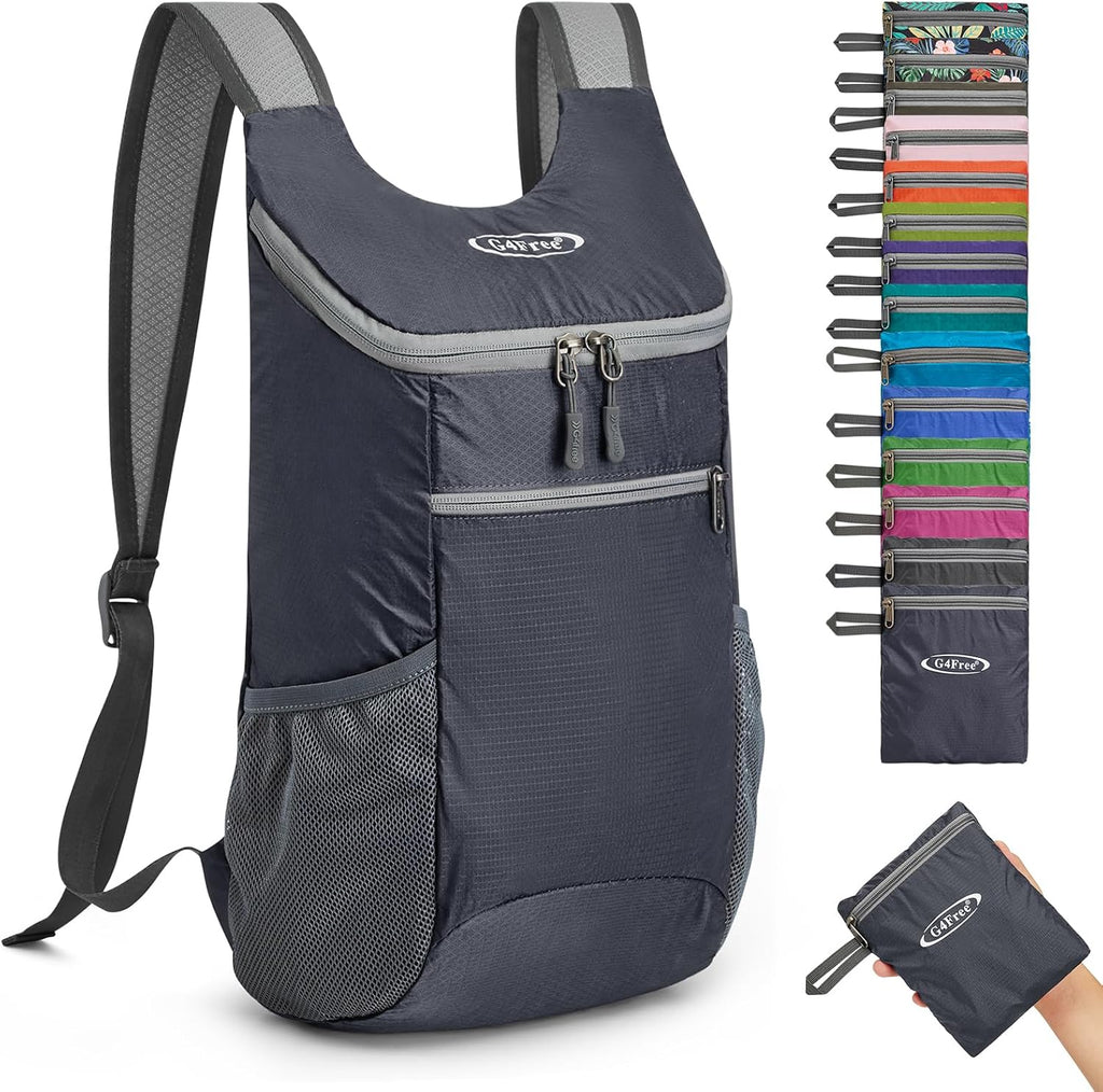 G4Free 10L Lightweight Packable Hiking Backpack, Nylon Daypack Daily Travel