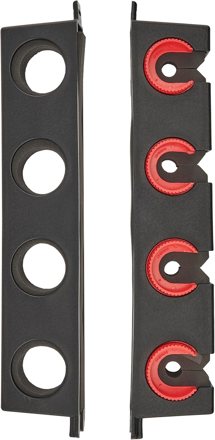 Berkley Twist Lock Fishing Rod Rack, Stores 4 Rods, Black, Soft Foam Grip Pads Protect Rod Finishes, Durable Construction, Easy to Mount with Common Tools