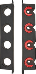 Berkley Twist Lock Fishing Rod Rack, Stores 4 Rods, Black, Soft Foam Grip Pads Protect Rod Finishes, Durable Construction, Easy to Mount with Common Tools