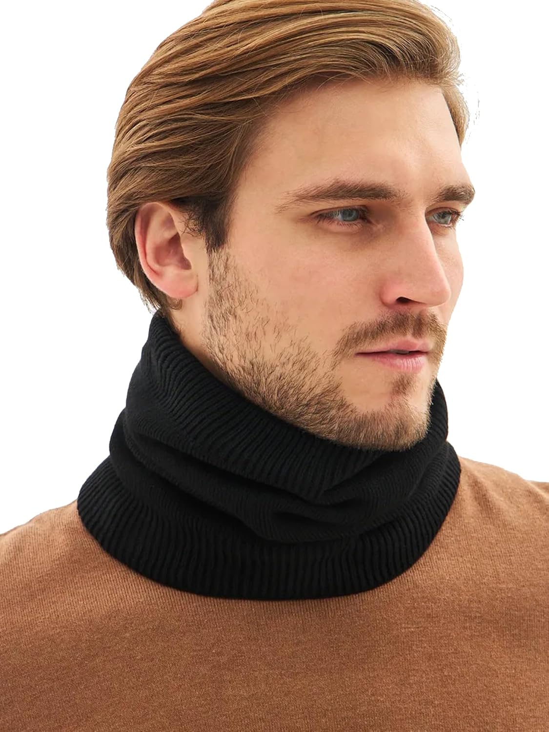 Winter Neck Warmer Gaiter for Men, Neck Scarf Neck Gaiter Women Ski, Fleece Windproof Face Mask Scarves