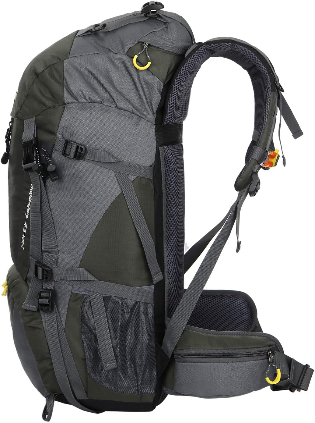 WoneNice 50L(45+5) Waterproof Hiking Backpack Outdoor Daypack w/Rain Cover