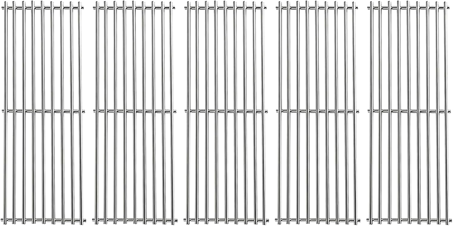 17-3/8” Stainless Steel 5 Grid Grates for Broil King Baron 540,590 590-S,Huntington 6133-84, 6133-87 6130-54, 6130-57 Broil-Mate 7130-64, 7133-64 Sterling 5130-54, 5130-64 Gas Grill