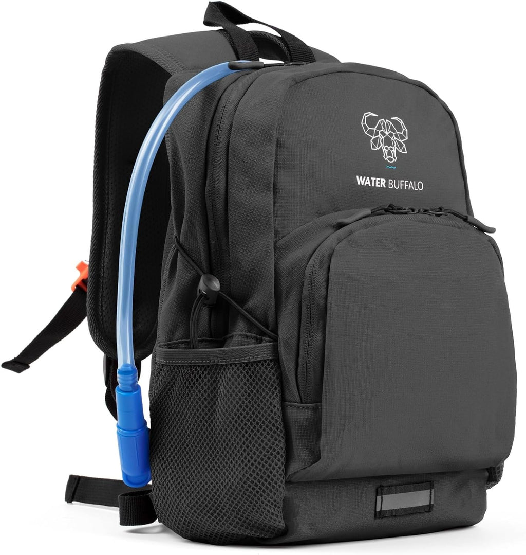 Water Buffalo Mini Sherpa Kids Hydration Backpack, 1.5L Bladder, Hiking