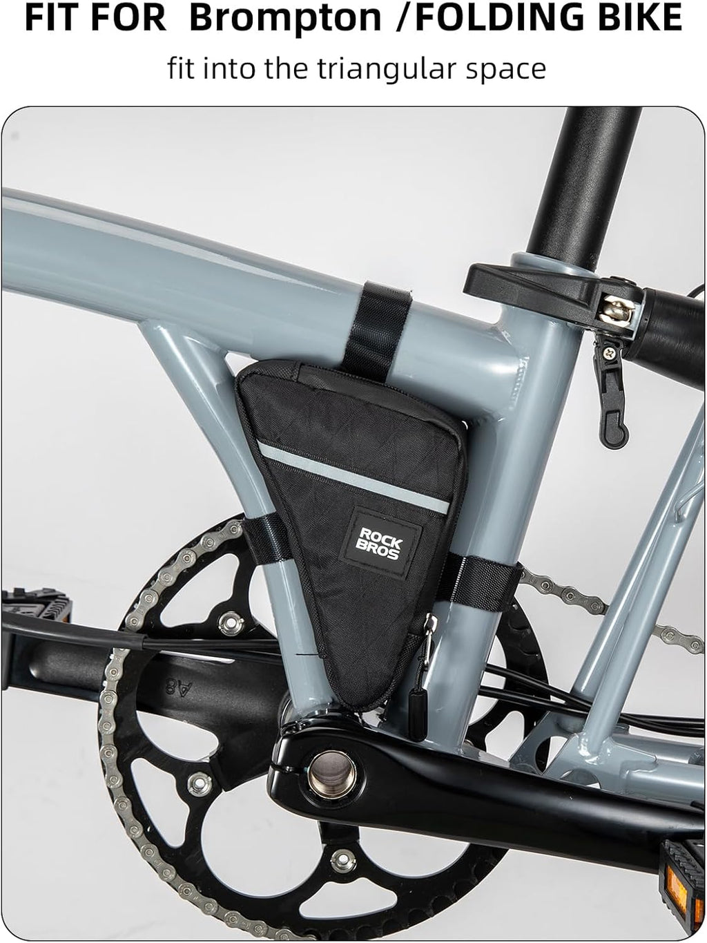ROCKBROS Bike Frame Triangle Pouch Waterproof Small Bicycle Accessories