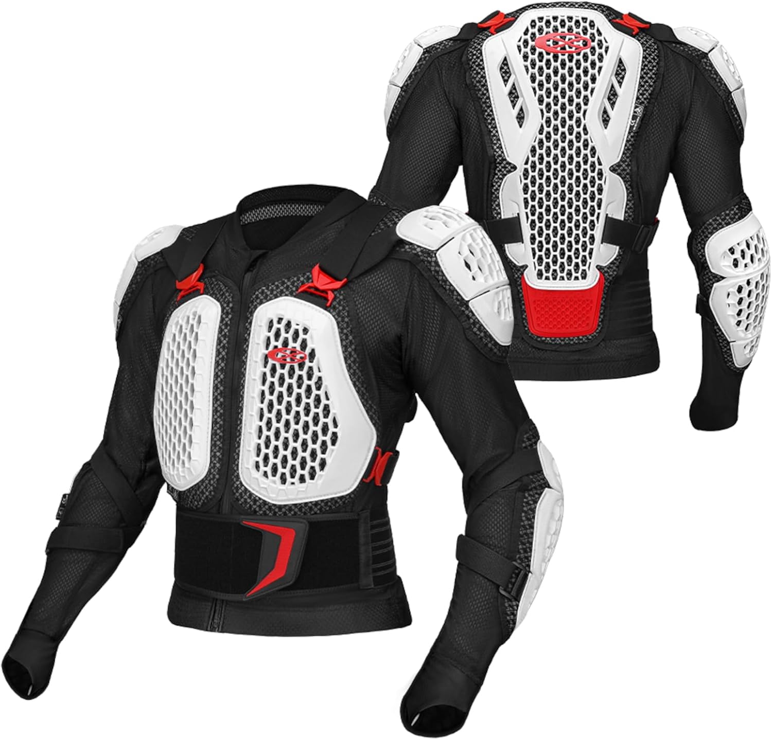Motorcycle Armor Men with Chest Back Protection Gear,Motocross Jacket