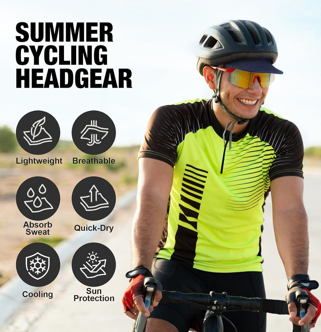 MELASA 2 Packs Lightweight Cycling Cap Breathable Mesh