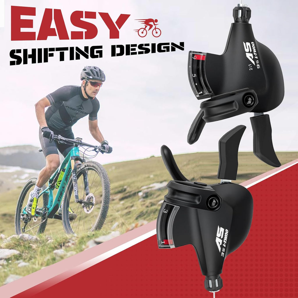 WEEROCK Bike Shifter Lever 27 Speeds 3X9 Thumb Gear Shift Lever for MTB