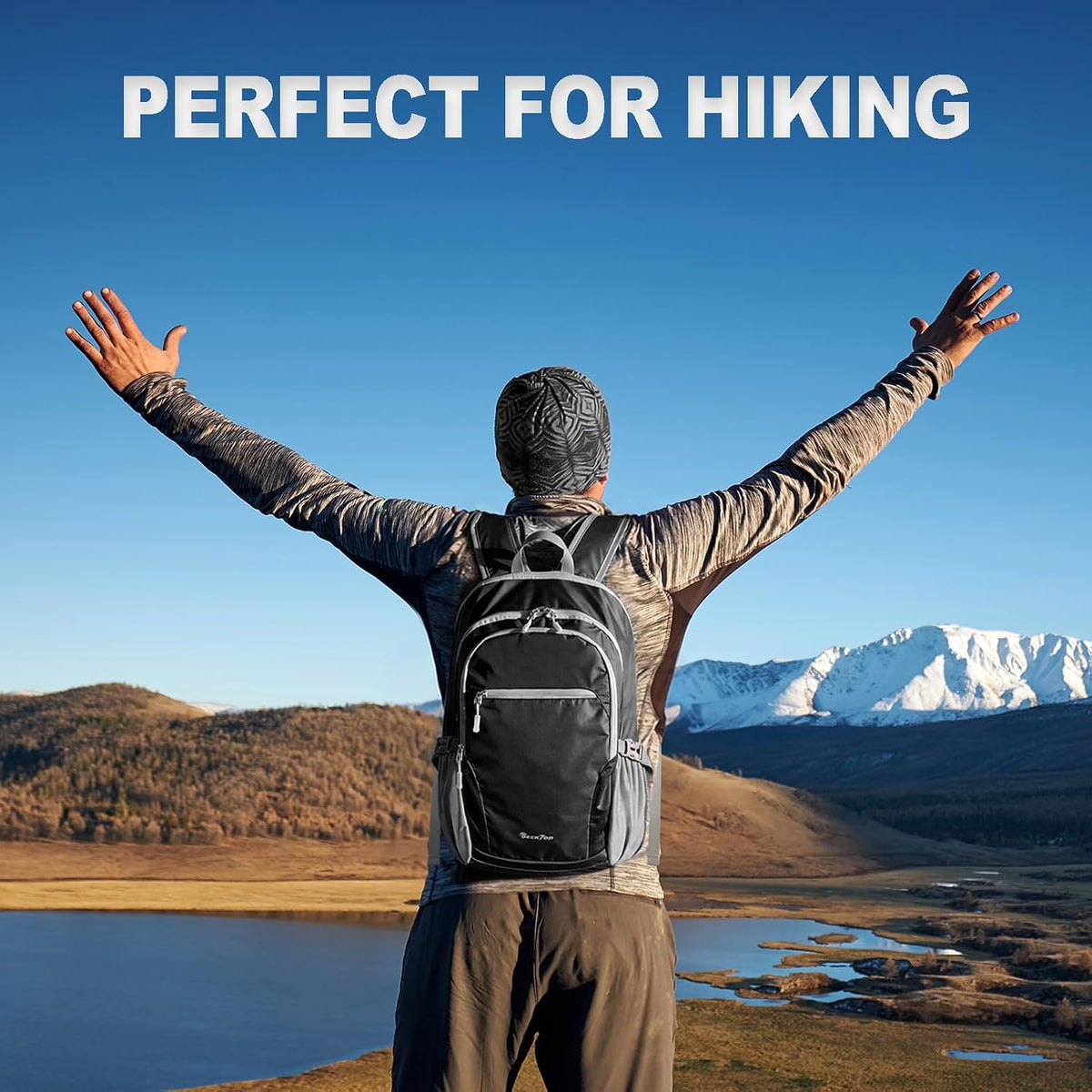Seektop Travel Backpack, Foldable Expandable 20L-28L Daypack