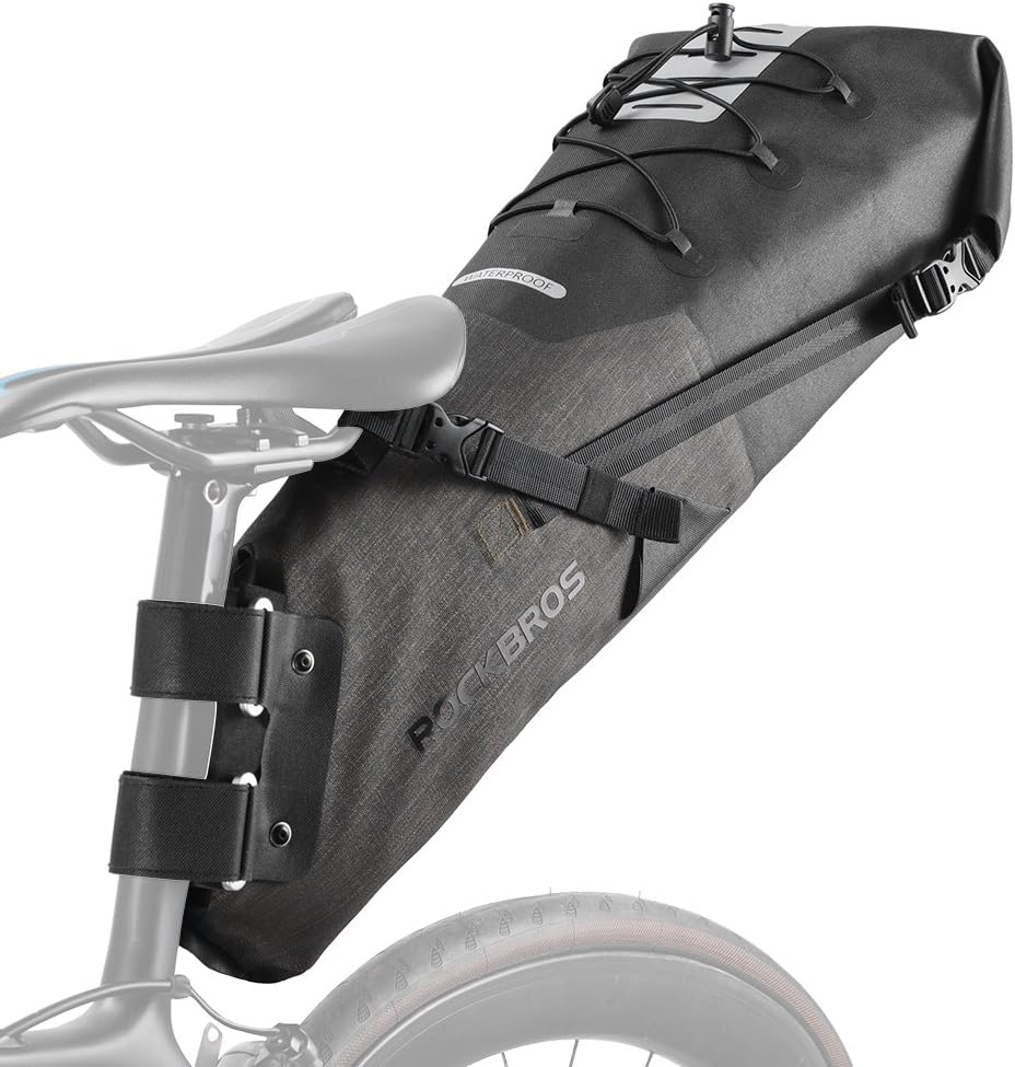 ROCKBROS Bike Saddle Bag Waterproof Bikepacking Bag 10L Bicycle Seat Bag