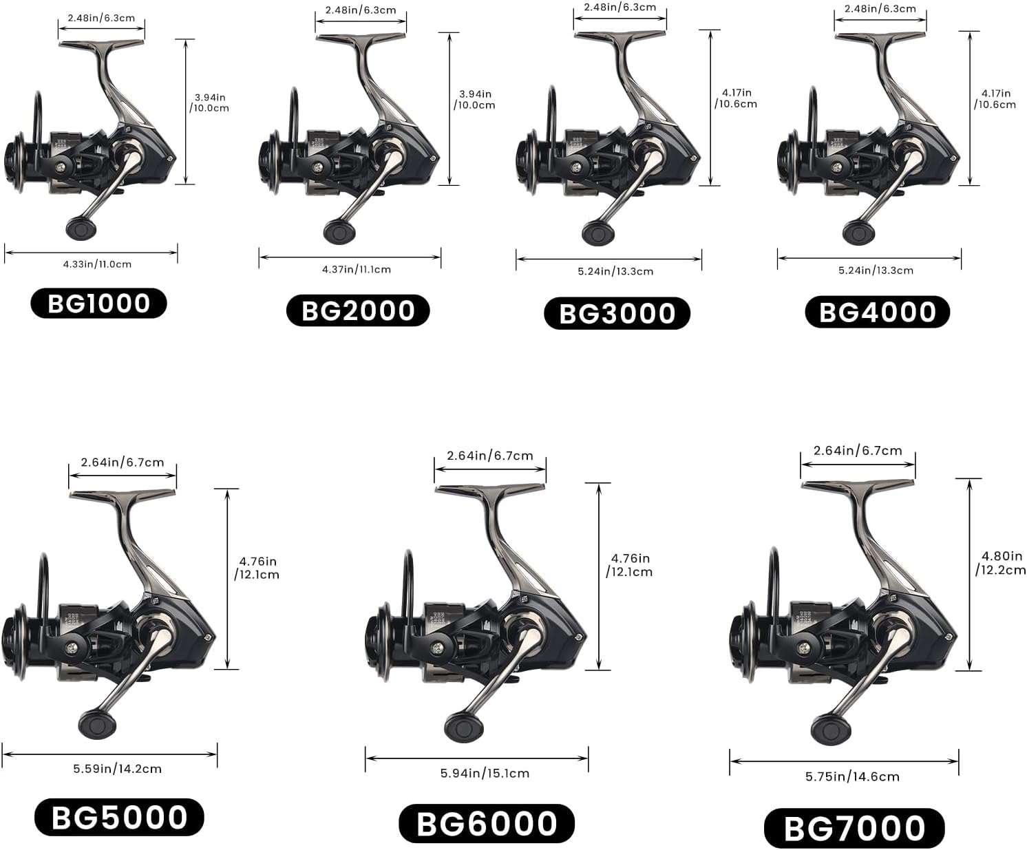 Big Game Surf Spinning Fishing Reel, 44Lbs Max Drag Saltwater Fishing Reels