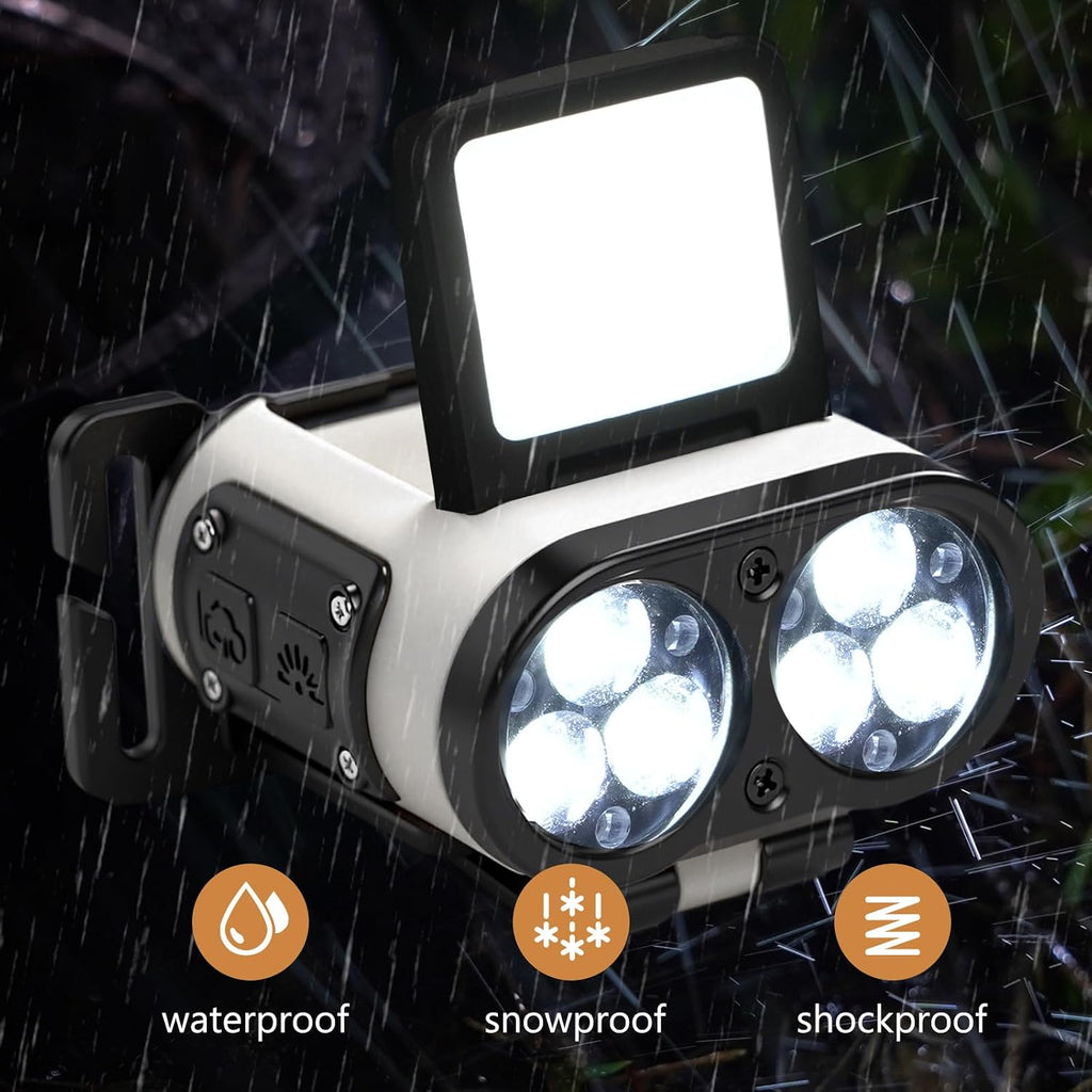 Foleto 2 Pack Hat Clip Light, Waterproof and Dust-Resistant Design