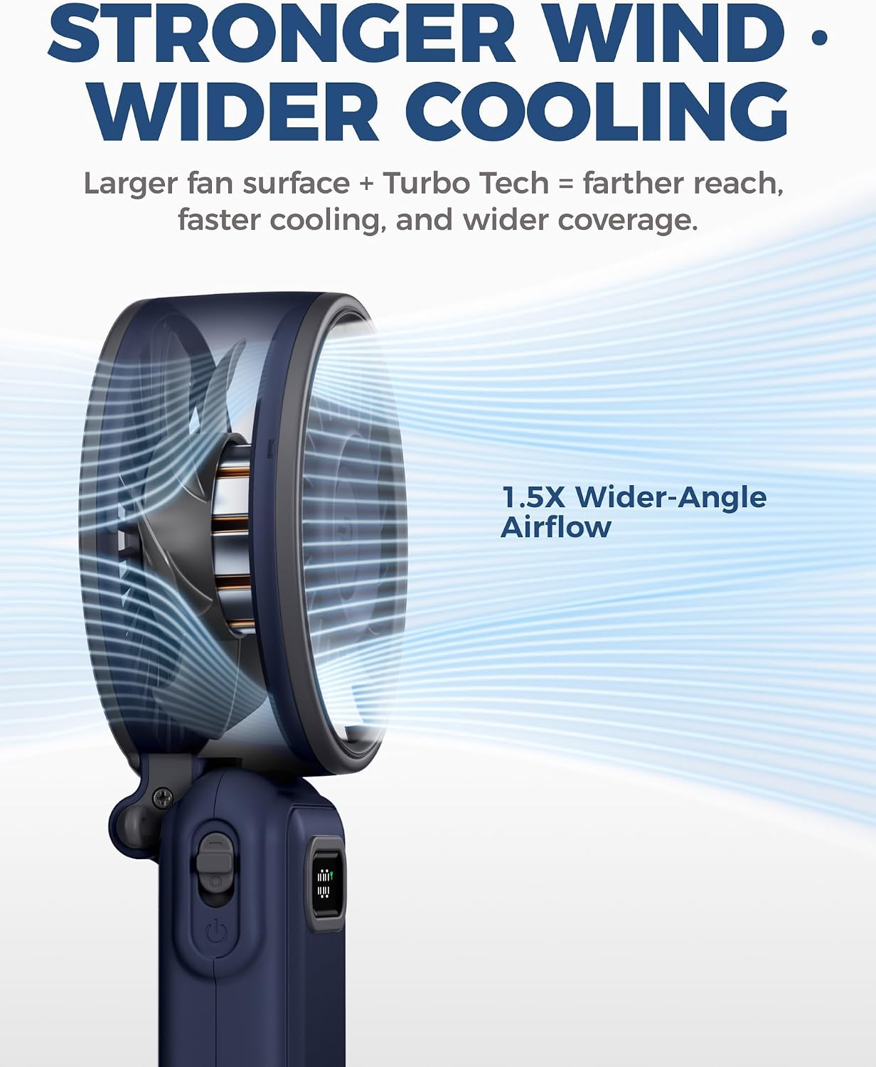 Diveblues Fanzy D6036 Portable Handheld Fan, Harbor Blue